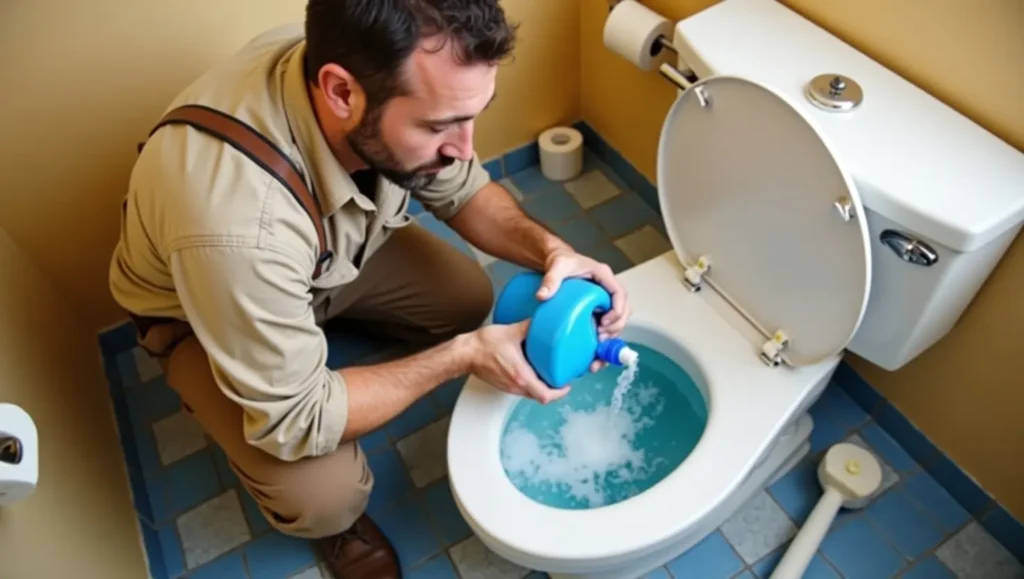 can you put bleach in toilet tank