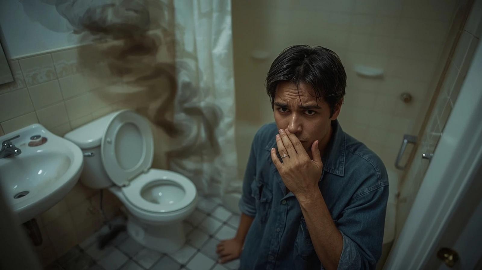why does my bathroom smell like sewage