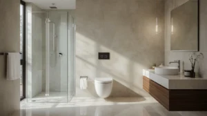 how do tankless toilets work, showing the water flow from the plumbing system directly into the flush mechanism and then into the sewer system, without using a tank