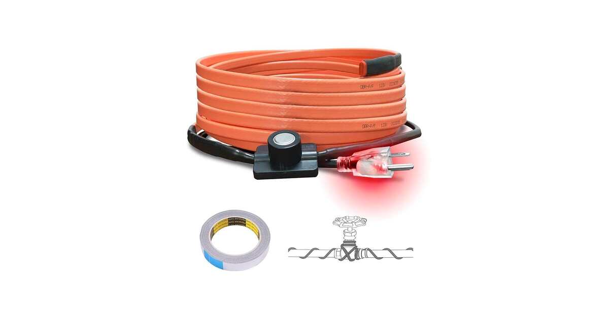 how to install heat tape on water pipes