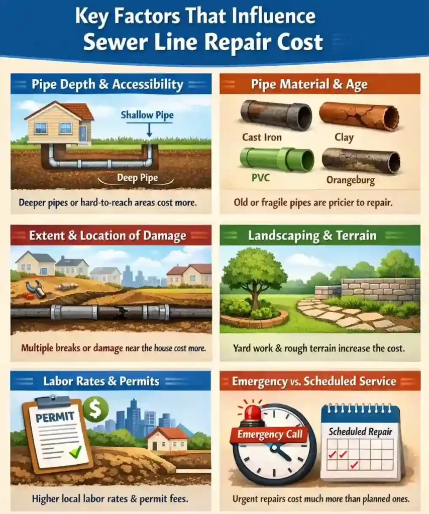 How Much Does It Cost to Repair Sewer Line