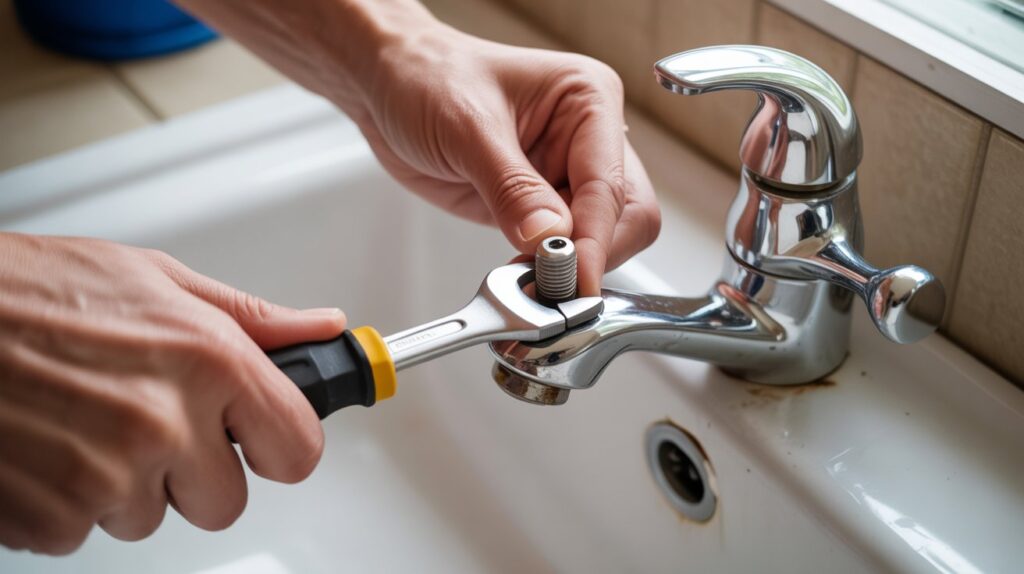 how to repair sink faucet