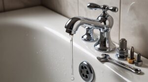 how do i repair a leaky bathtub faucet