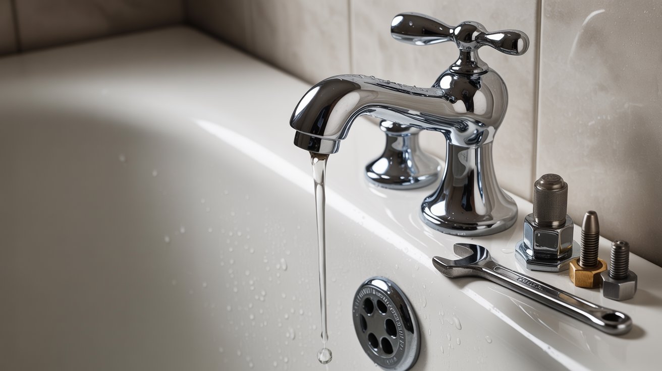 how do i repair a leaky bathtub faucet