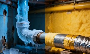 how to install heat tape on water pipes