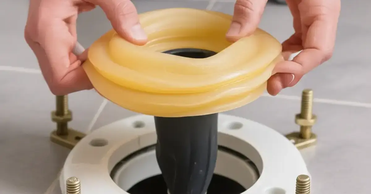how to install a toilet wax ring