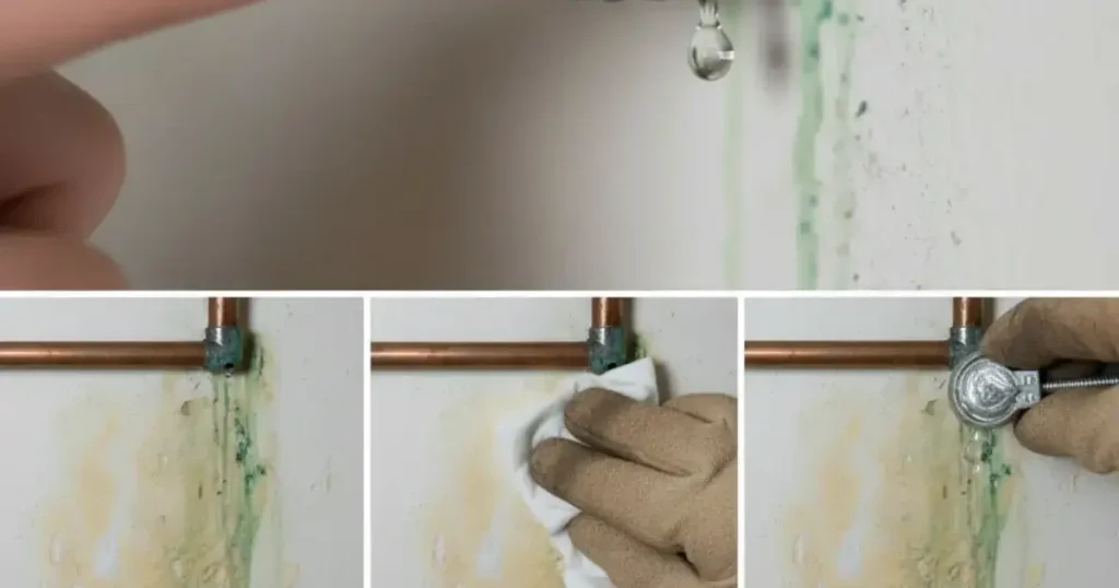 how to fix pinhole in copper pipe