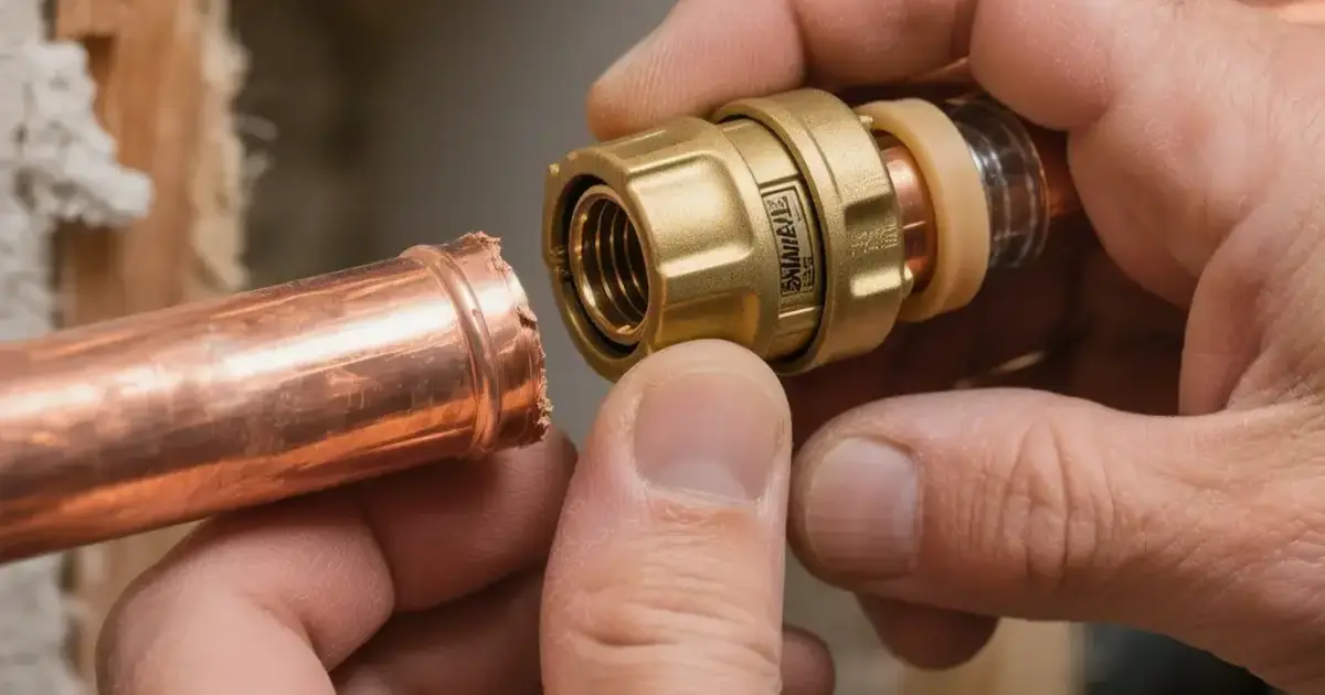 how to install sharkbite on copper