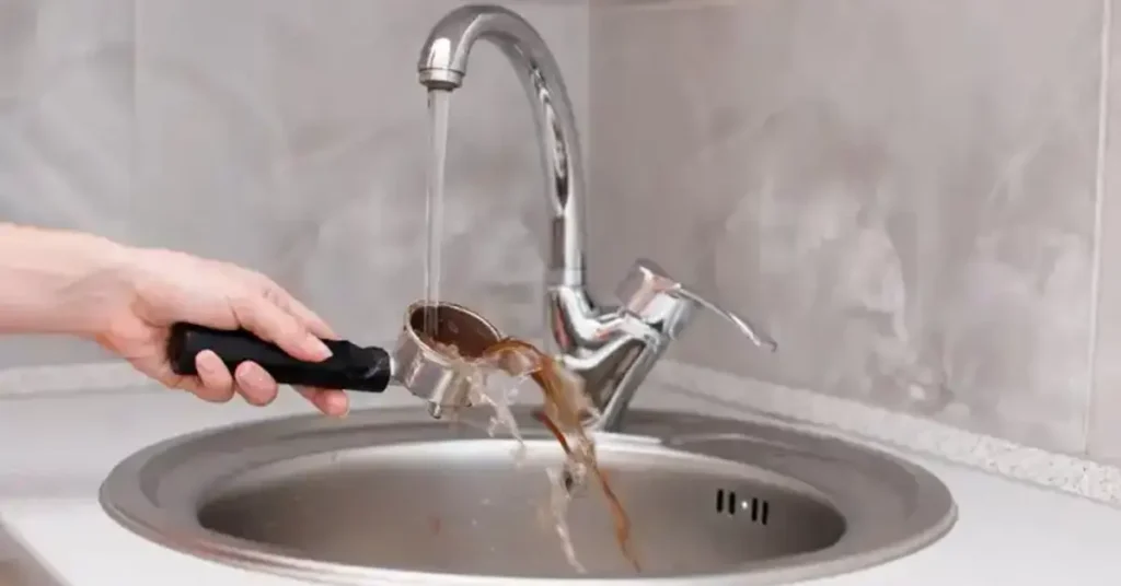 can you put coffee grounds down the sink