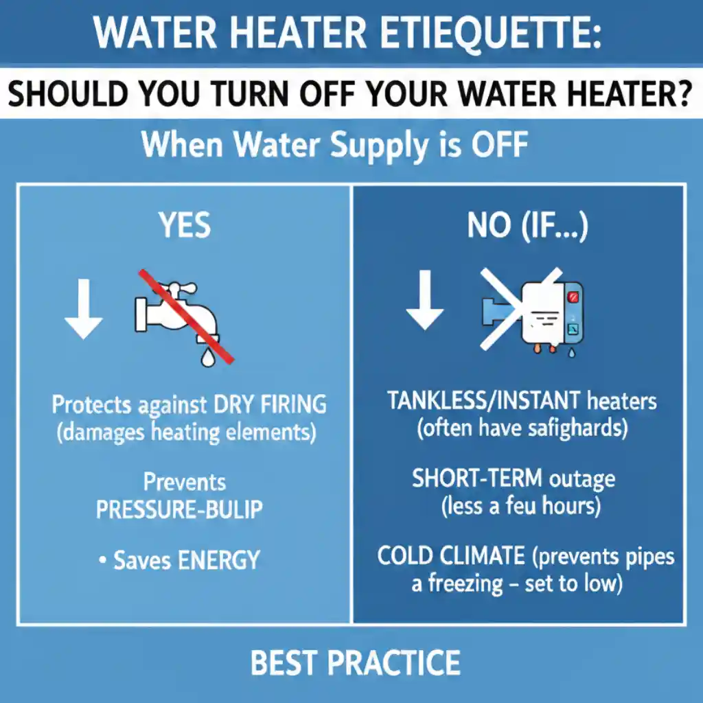 Should You Turn Off Water Heater When Water Is Off?