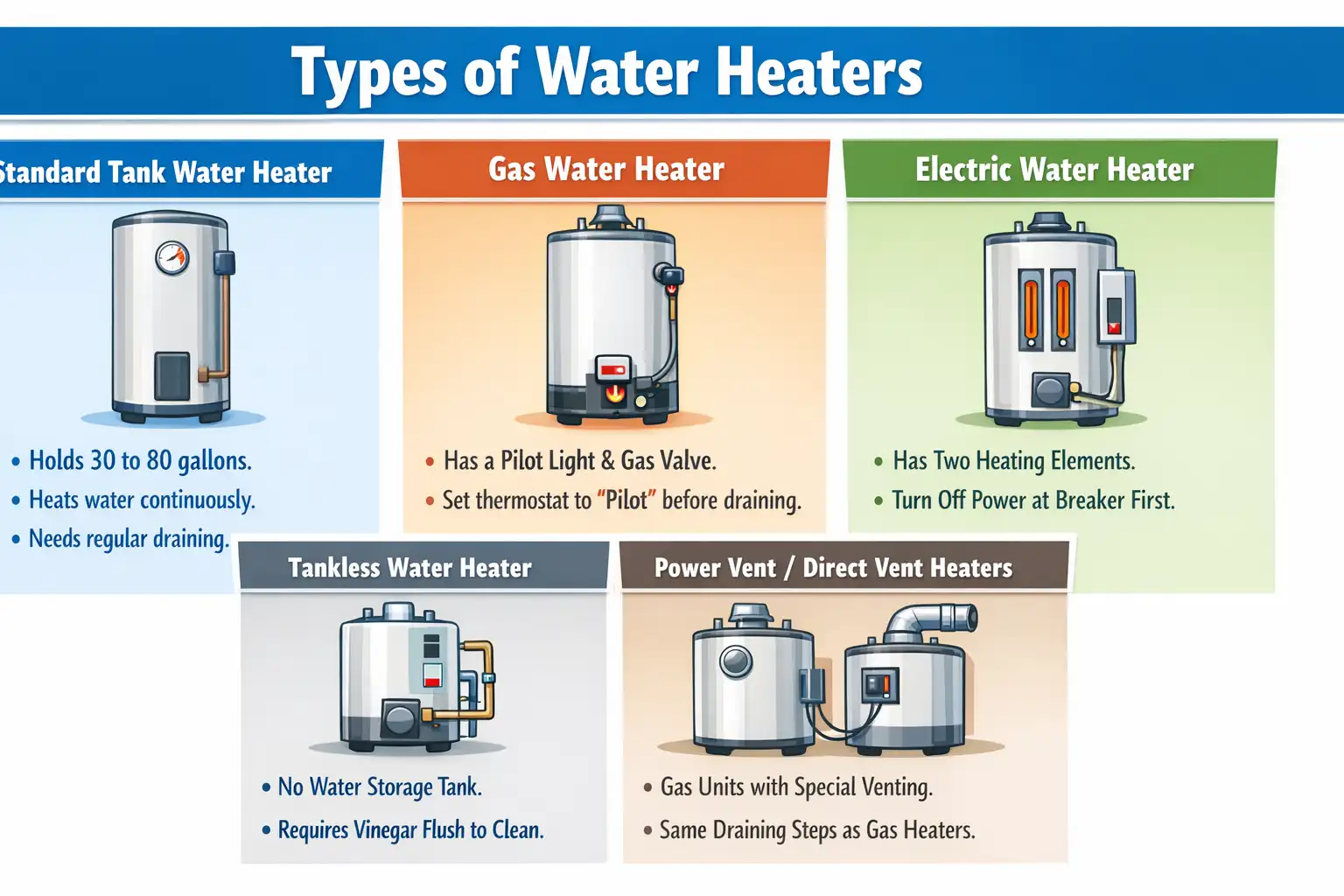 how to drain a hot water heater