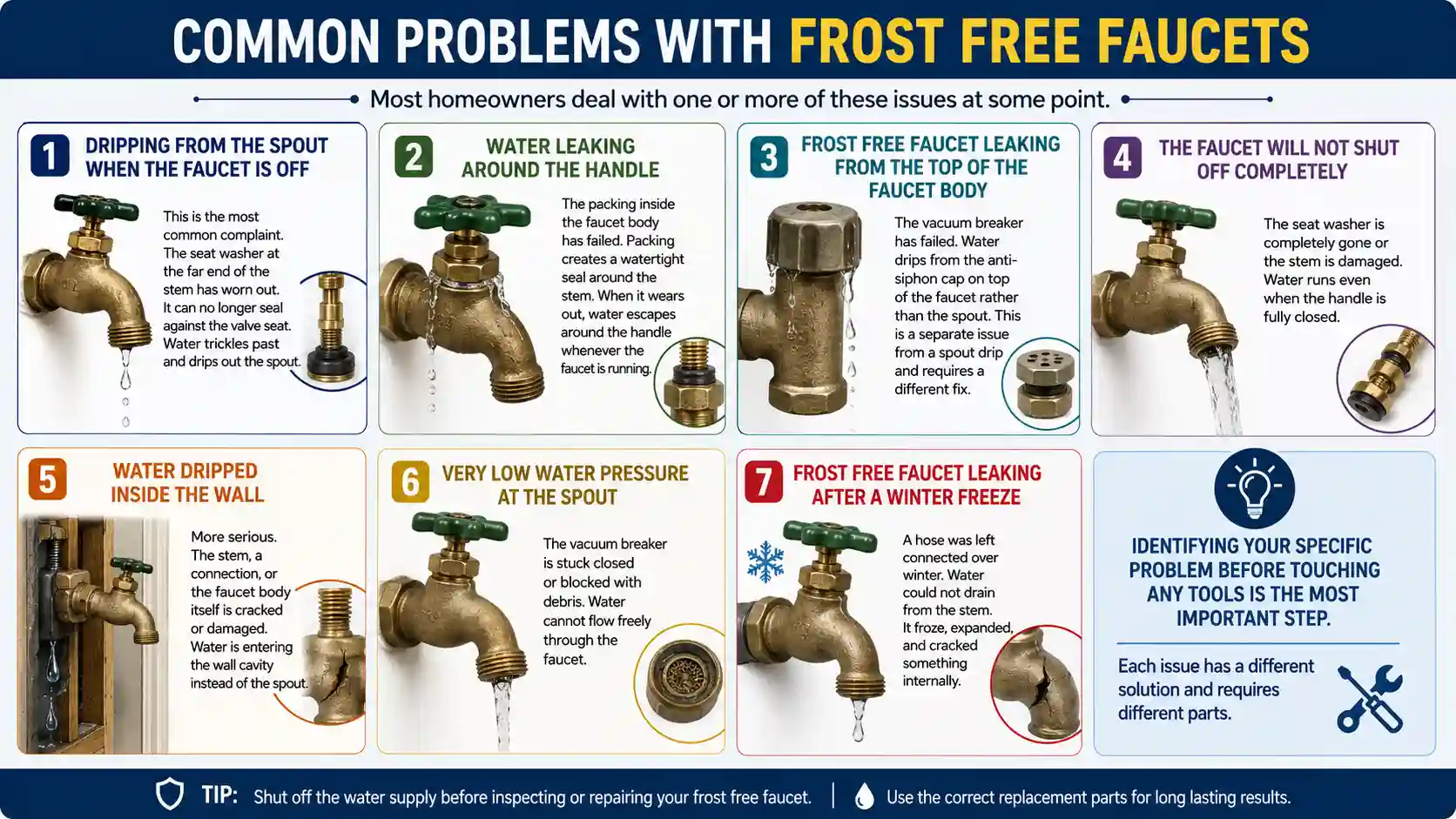 how to repair a frost free fauce