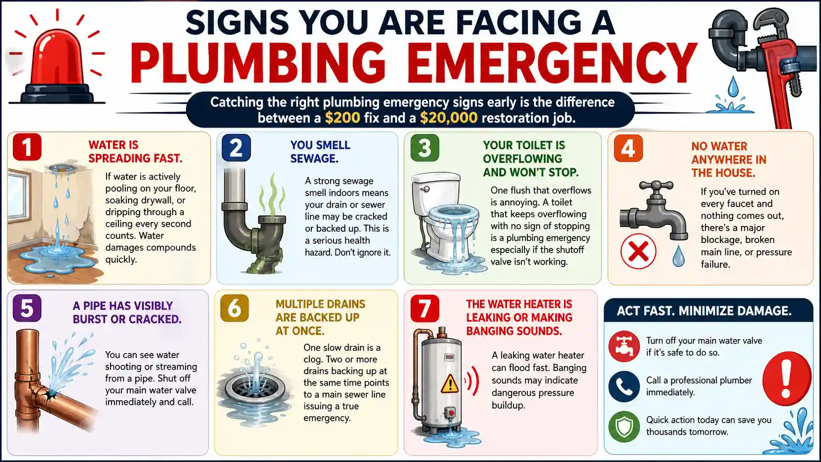 what is considered a plumbing emergency
