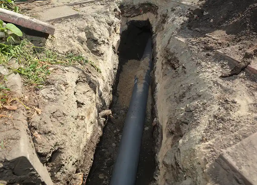 what is belly in sewer line