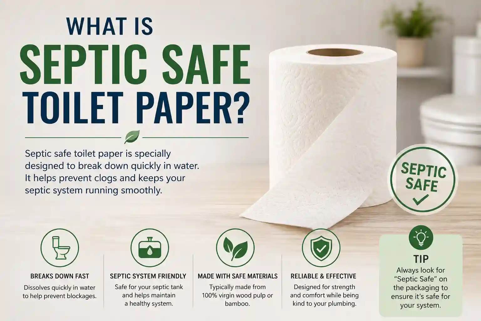 what is septic safe toilet paper