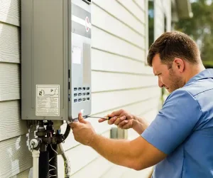 can tankless water heater be installed outside